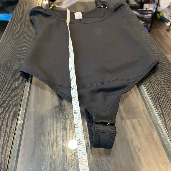 SHAPERX Tummy Control Open Bust Body Shaper Thong Bodysuit Black NWT XS - Picture 8 of 12